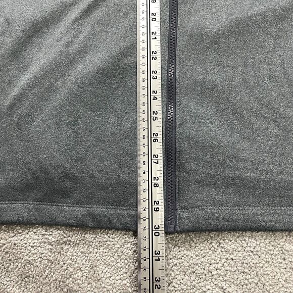 Columbia Active Jacket Men XL Gray Full Zip Pocket Mock Neck Long Sleeve Outdoor - Picture 8 of 10